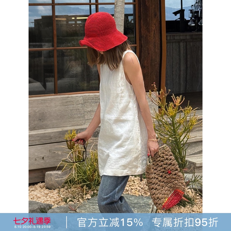 Rher Studio “Vintage Blue Denim” Summer Heavy Washed Distressed Slimming Straight Wide-Leg Jeans Kjl