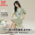 Женская летняя хлопчатобумажная пижама Cat nightdress, тонкая, можно носить на улице, свободное платье средней длины большого размера, домашняя одежда mini 0