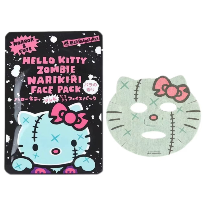 Japanese Sanrio Kitty Starry Eyes Melody Kuromi Painted Cartoon Grimace Funny Face Mask 1 Piece