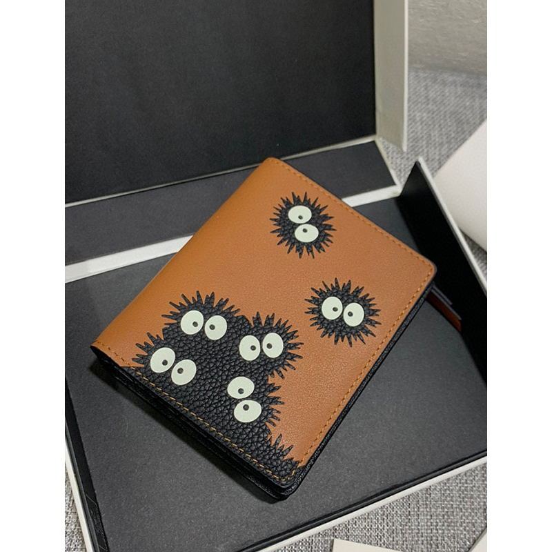 Limited Edition Handcrafted Totoro Series Short Wallet with Zipper Pocket, Short Card Holder, Fashionable Leather Wallet Limited Edition Handcrafted Totoro Series Short Wallet with Zipper Pocket, Short Card Holder, Fashionable Leather Wallet
