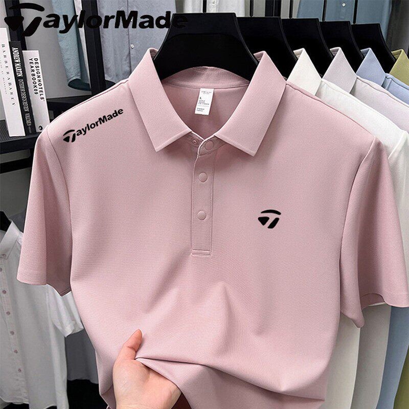 Taylormade Taylor Mei Golf Clothing Short-Sleeved Men's Lapel Golf Polo Shirt Sports T-Shirt Summer