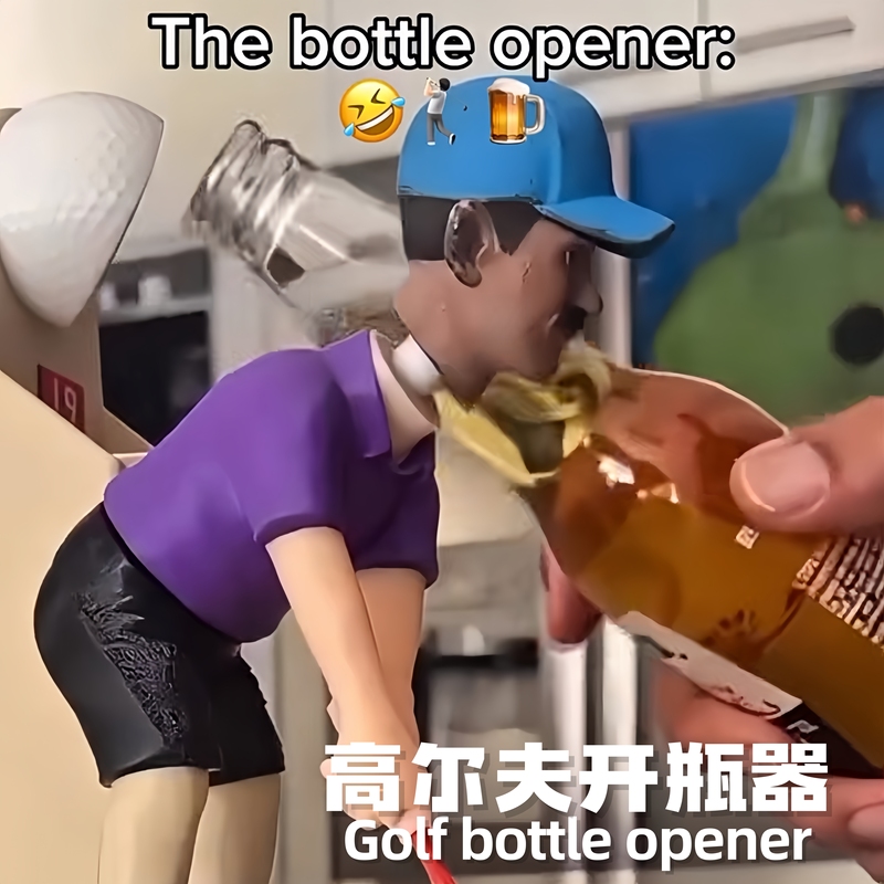 Golf Figurine Bottle Opener, Quirky Home Beer Cap Opener, Creative Desktop Decoration, Small Ornament Bottle Opener Golf Figurine Bottle Opener, Quirky Home Beer Cap Opener, Creative Desktop Decoration, Small Ornament Bottle Opener
