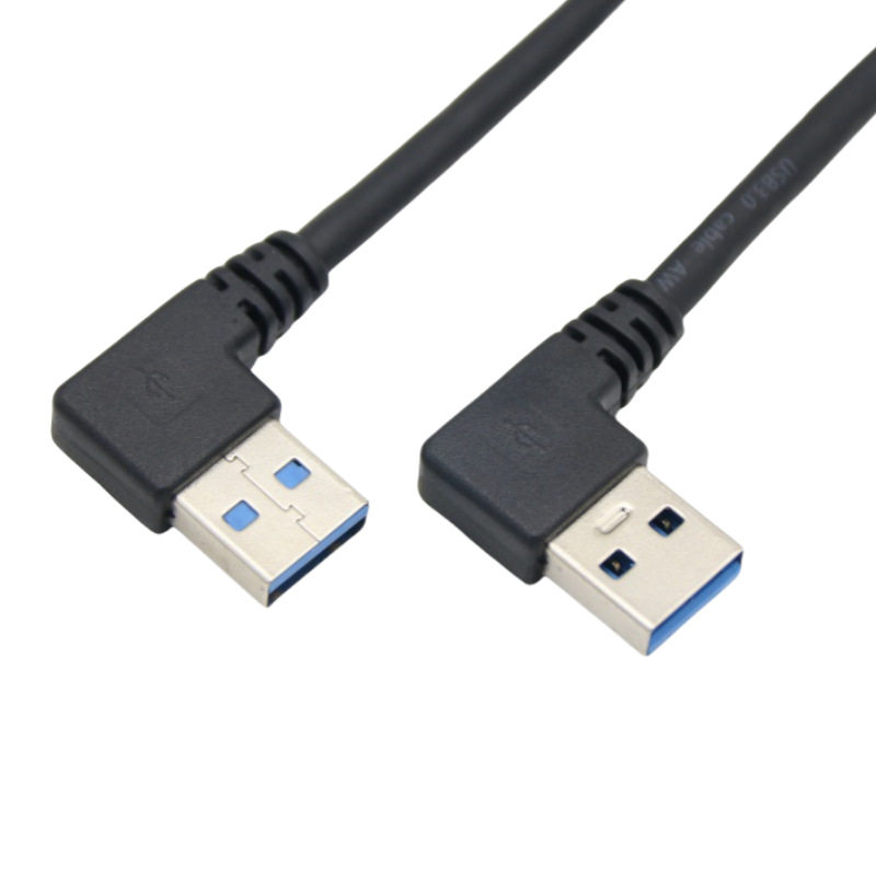 USB弯头线双公头USB连接线左弯右弯90度直角USB3.00公转公数据线：拯救你的桌面杂乱！-数据线-淘宝好物网
