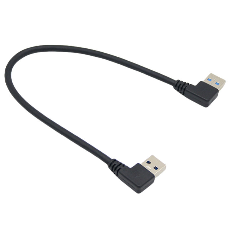USB弯头线双公头USB连接线左弯右弯90度直角USB3.00公转公数据线：拯救你的桌面杂乱！-数据线-淘宝好物网