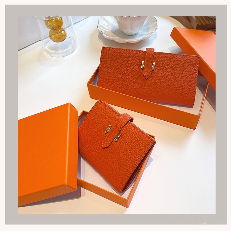 Japanese Quality Style Genuine Leather Wallet for Women, New Model Cowhide Clutch, Coin Purse, Long and Short Wallet with Multiple Card Slots