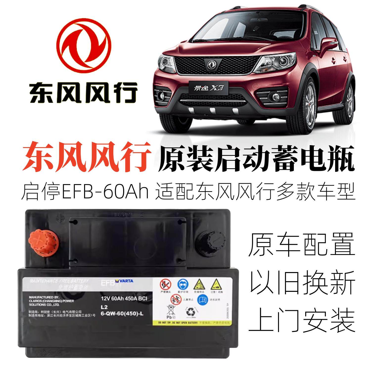 Dongfeng популярный оригинальный оригинальный заводской аккумулятор T5LCM7SX6F600S500 Lingzhi PLUS Jingyi SUVXVX356