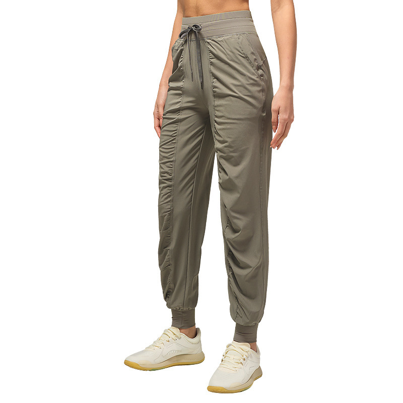 Women's Summer Quick-Dry Running Straight-Leg Yoga Pants Outdoor Fitness Jogger Pants Elastic Drawstring Cross-Border Jogging Pants Women's Summer Quick-Dry Running Straight-Leg Yoga Pants Outdoor Fitness Jogger Pants Elastic Drawstring Cross-Border Jogging Pants