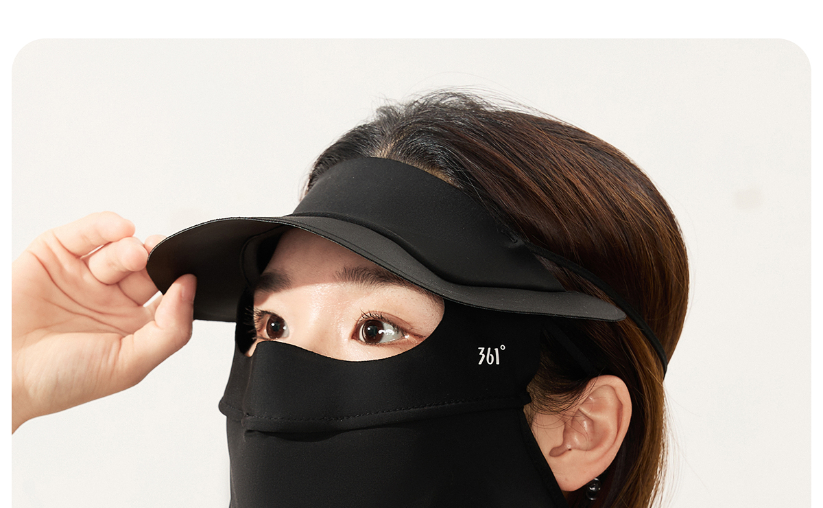361 Sunscreen mask female summer sunshade ultraviolet-proof Neck protection Neck cover Eye protection Riding drive a car Ice silk Mask
