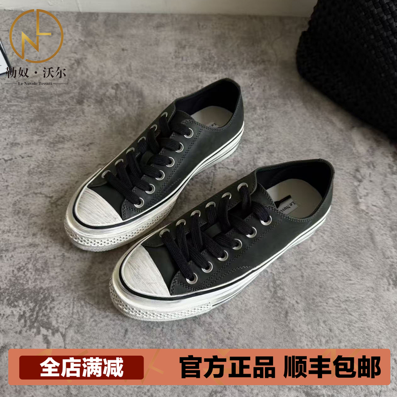 Lenuvole New Retro Style Lace-Up Horsehide Casual Sneakers for Women, Versatile Low-Top Round-Toe Shoes Lenuvole New Retro Style Lace-Up Horsehide Casual Sneakers for Women, Versatile Low-Top Round-Toe Shoes