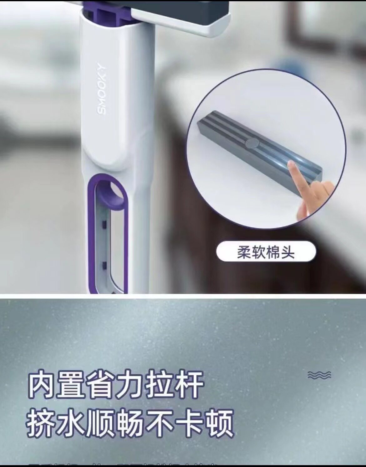 新款迷你小拖把桌面茶吧清洁免手洗代替传统抹布家用多套装一拖净详情5