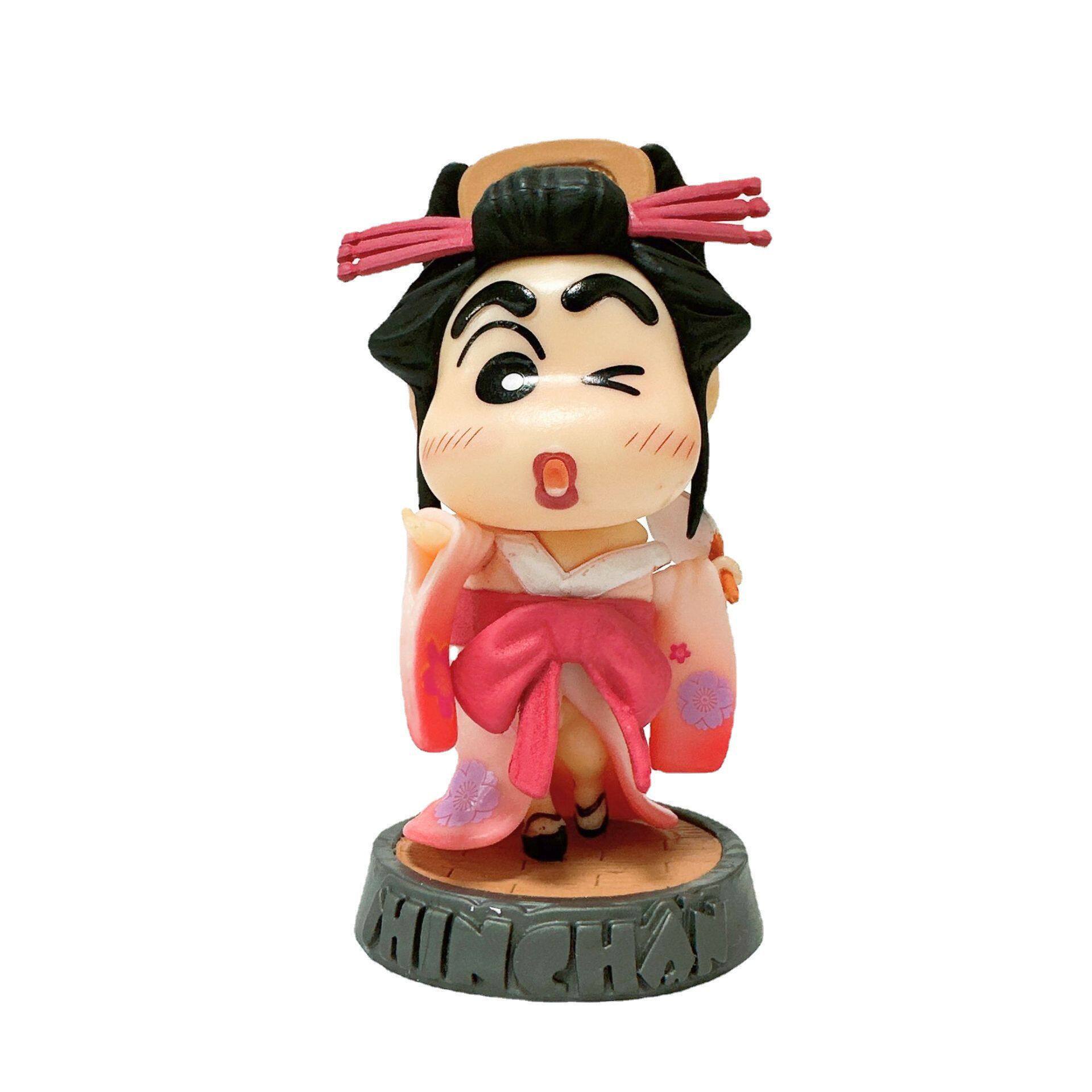 蜡笔小新GK自由女神美国站环球之旅唐装功夫艺伎潮玩手办模型摆件_手办_淘宝游戏网
