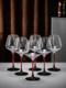 Luxurious High-End Crystal Wine Glasses and Decanter Set for Home Use, Burgundy Wine Glasses with a High Aesthetic Value