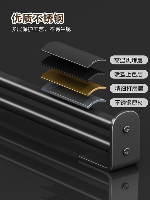 Multifunctional Kitchen Hook Rack for Hanging Pots, Spatulas, Spoons, Cutting Boards, Knives, and Pot Lids, Thickened Wall-Mounted