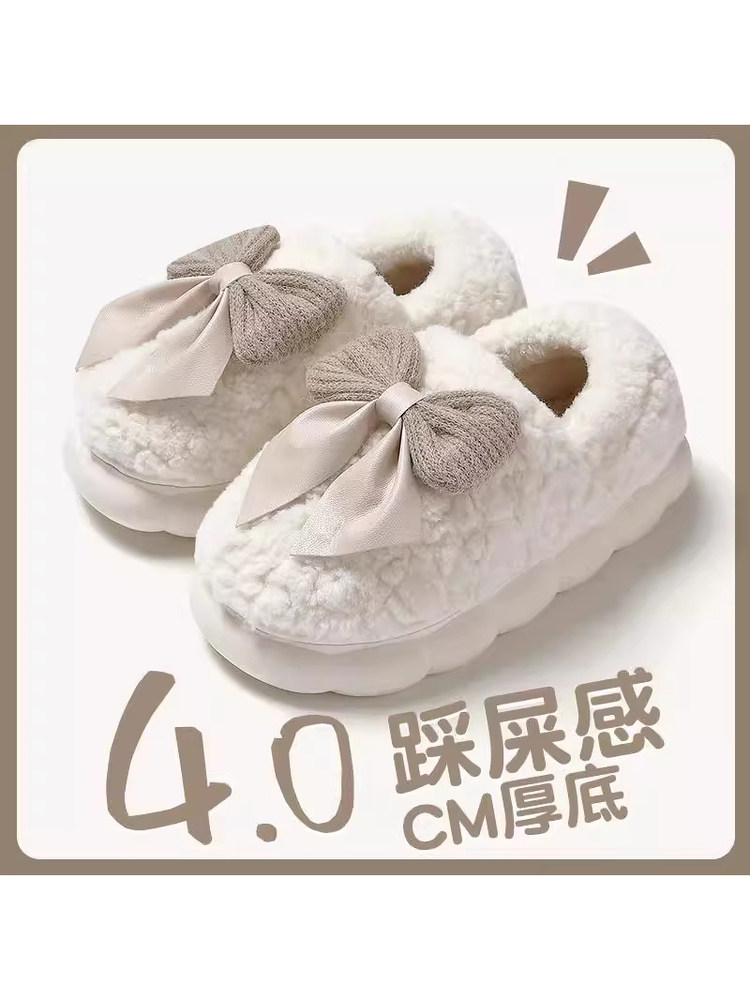 soft sole Cotton Slippers for Women, Autumn and Winter 2025 New Style, Indoor Home Thick-Soled Plush Maternity Slippers for Women in Winter