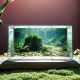 New Fish Tank Background Sticker 3D Stereo High-Definition Image 5D Aquarium Blue Water Scenery Decoration Sticker Self-Adhesive