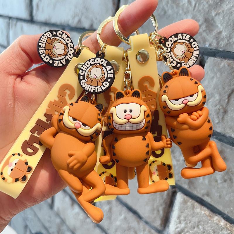New Cartoon Garfield Doll Keychain Cute Cat Car Key Chain Accessories Cute Backpack Pendant New Cartoon Garfield Doll Keychain Cute Cat Car Key Chain Accessories Cute Backpack Pendant