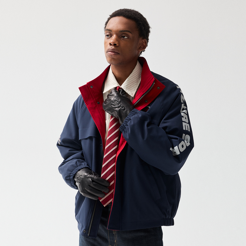 Azurelisseur Unblue "Citizen" 100% Solotex Red Collar Blue 3m Thinsulate Cotton Jacket