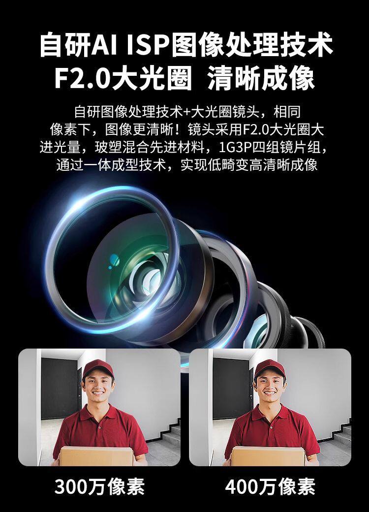 4g/5g摄像头 神眸无线wifi手机家用充电对讲室内宿舍磁吸不插电监控远程监控器