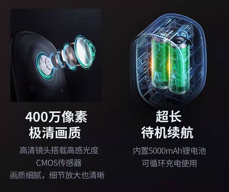4g/5g摄像头 神眸无线wifi手机家用充电对讲室内宿舍磁吸不插电监控远程监控器