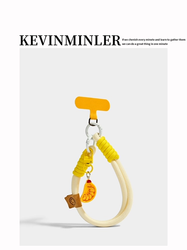 KEVINKINLER создает имитацию еды, жареное яйцо, ремешок для мобильного телефона, браслет, брелок, сумка, кулон, подвеска