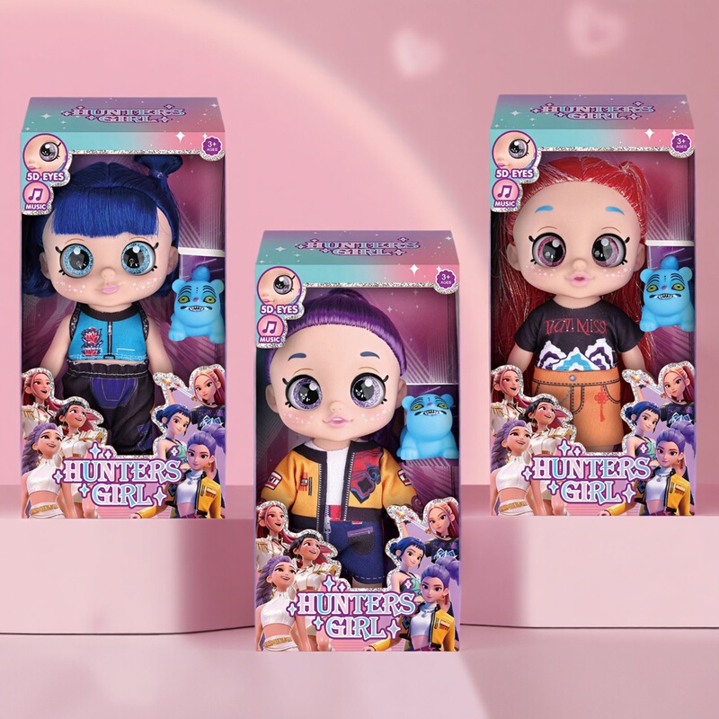 Kpop Huntress Girl Group Music Trio Big Gift Figure Doll Multi-Jointed Movable with Sound and Light Doll Toy Kpop Huntress Girl Group Music Trio Big Gift Figure Doll Multi-Jointed Movable with Sound and Light Doll Toy
