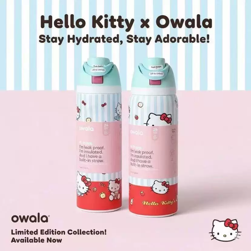 Hello Kitty, двуслойная вакуумная термос сталь нержавеющая, детская спортивная трубочка со стеклом