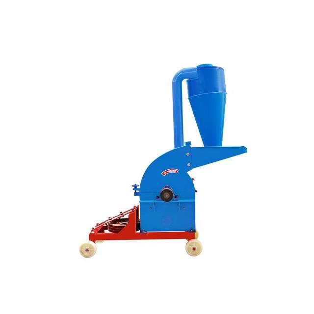 Spot 360 double-port multi-function hammer slice crusher small household wheat peanut seedling straw crusher