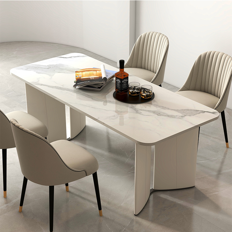 Modern Minimalist Dining Table Microcrystalline Stone Slab Cream Style Dining Table Rectangular Marble Light Luxury Microcrystalline Stone Tea Table Modern Minimalist Dining Table Microcrystalline Stone Slab Cream Style Dining Table Rectangular Marble Light Luxury Microcrystalline Stone Tea Table