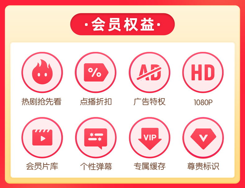 【优酷年卡】优酷12个月会员年卡官方直充vip一年12个月视频会员