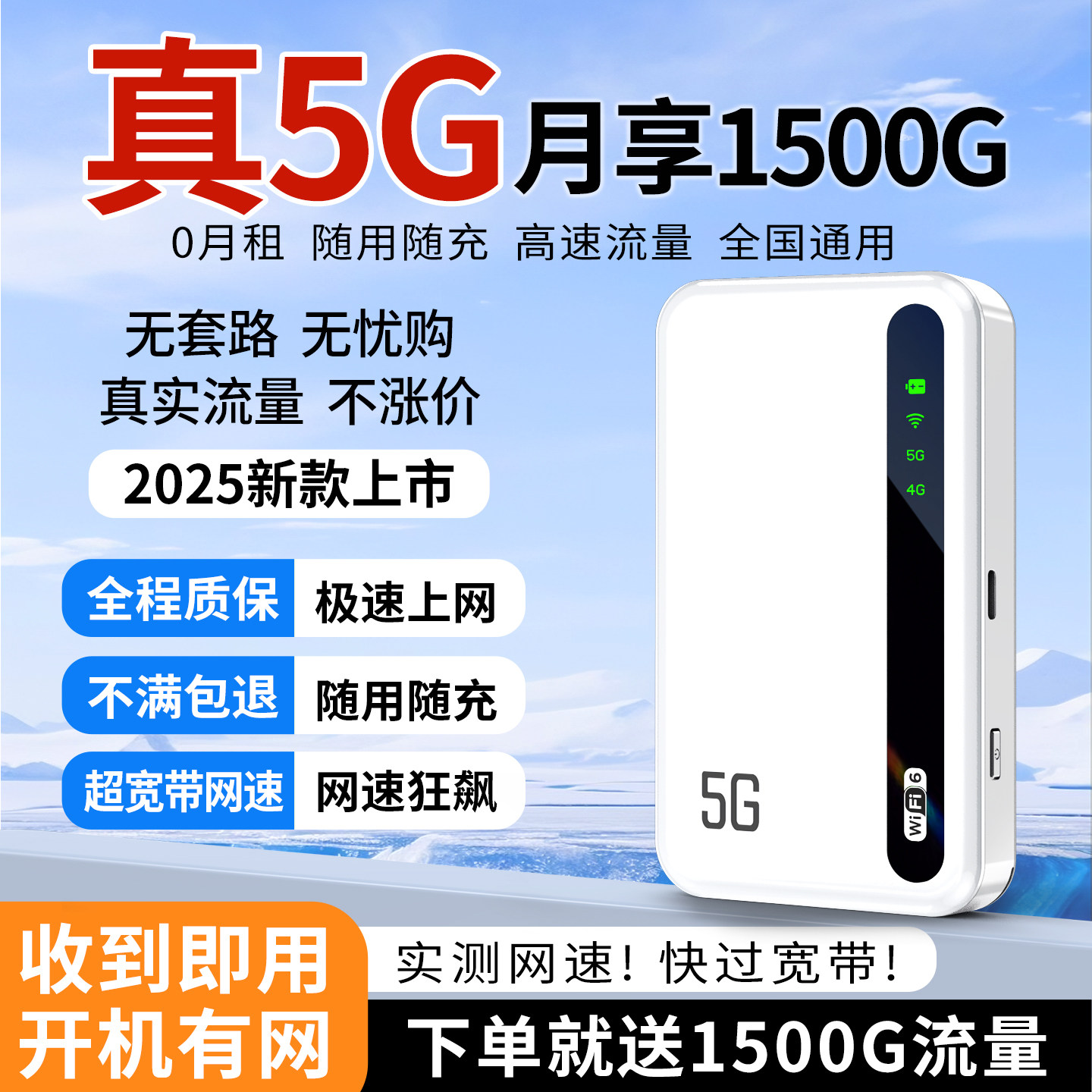 Двухдиапазонный портативный Wi-Fi 5 ГГц 2025 новая мобильная беспроводная сеть оптоволоконная национальная универсальная передача данных портативный сверхскоростной wi-fi6 super internet card router wifl car hotspot официальный представитель