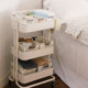 Hardware girl home bedroom kitchen hand push cart multi-layer lightweight movable removable storage storage rack