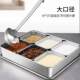 Stainless Steel Kitchen Spice Box, Commercial Use Seasoning Container with Six Compartments for Storing Small Ingredients