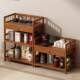Tea Table, Small Tea Table for Home Use, Tea Brewing Table, Side Cabinet, Tea Cabinet, Shelf, Storage Rack, Tea Leaf and Tea Set Storage Rack