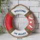 Mediterranean Style Foam Lifebuoy Hanging Tire Decoration Bar Window Background Wall Decoration Vintage Swimming Ring