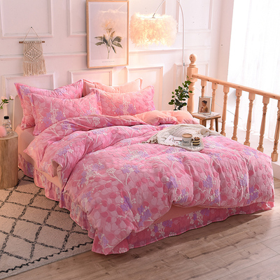 【6D雕花绒】冬季四件套加绒加厚