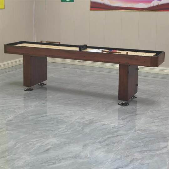 9-Foot Shuffleboard Table 2.7m Shuffleboard Curling Sports and Leisure Equipment Scoring Ball Elderly Fitness Center Villa