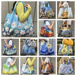 New Foldable Environmentally Friendly Travel Supermarket Large-Capacity Shoulder Shopping Bag Women's Grocery Shopping Bag