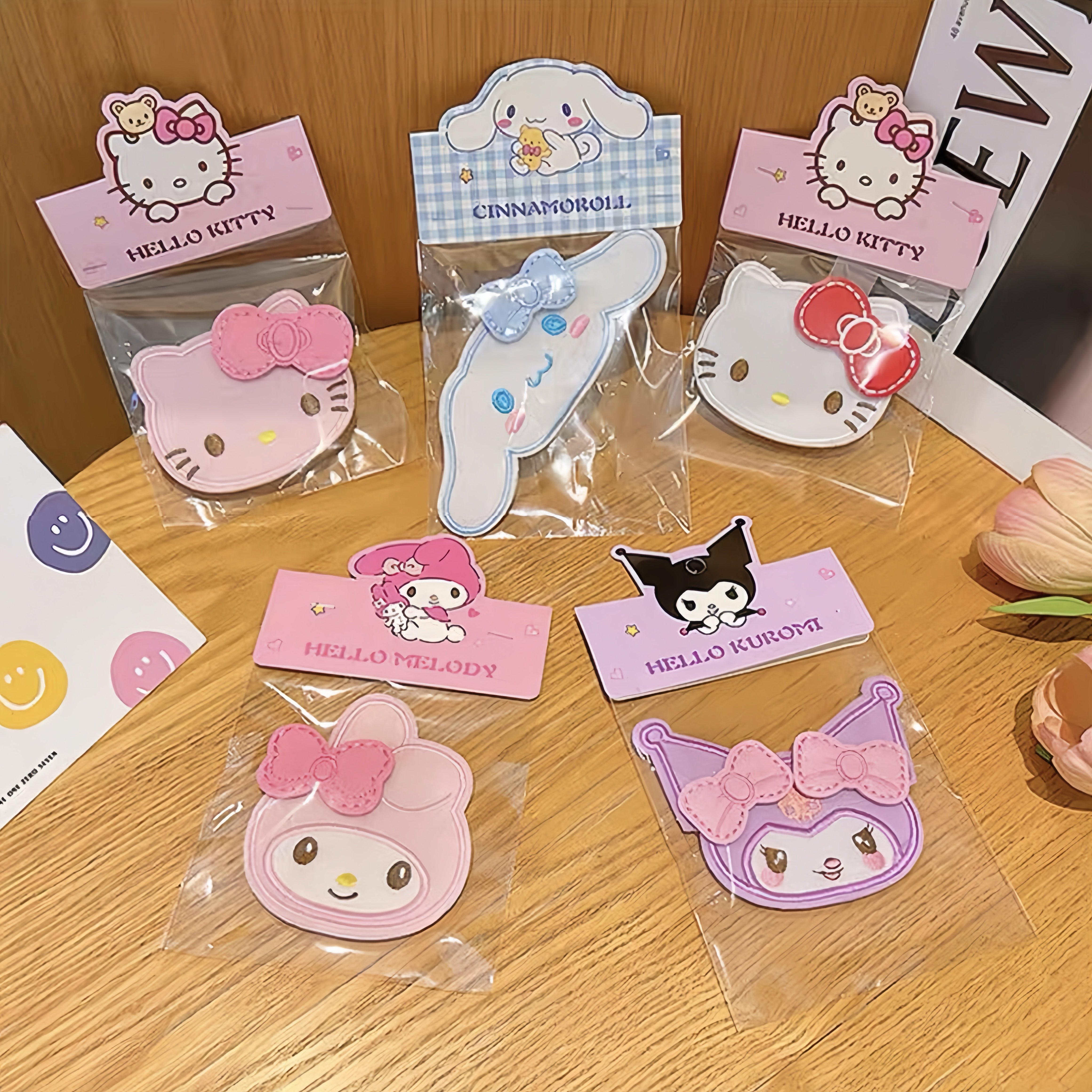 Children's Hair Fringe Stickers with Butterfly Sanrio Cartoon Magic Tape, Cute Hair Clips, Hair Fringe Organizer Hair Accessories