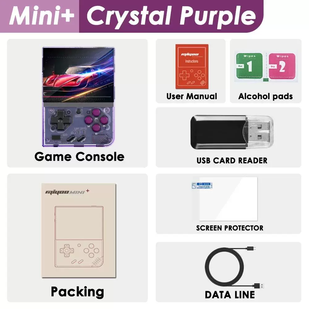 Портативная ретро портативная портативная игровая консоль MIYOOO MINI PLUS v2 mini