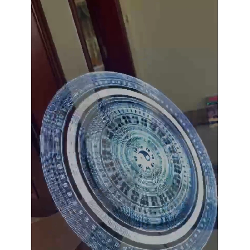 Photon Fan Naked-Eye 3D Stereoscopic Projection Cos Qimen Dunjia Bagua Array Creative Instrument Rotating Fan Cool Projection