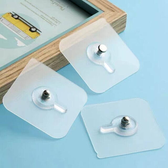 Traceless no-stick screws and nails for kitchen and bathroom wall mirror shelves without punching hooks sticky hook strong stickers