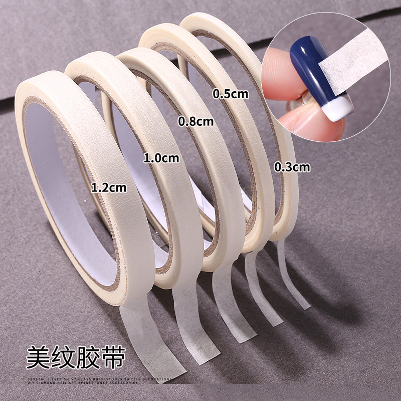 Cross-Border Nail Art Tape Stickers, Striped French-Style Non-Drying Adhesive Isolation Tape, Magic Mirror Powder Auxiliary Nail Tools Cross-Border Nail Art Tape Stickers, Striped French-Style Non-Drying Adhesive Isolation Tape, Magic Mirror Powder Auxiliary Nail Tools