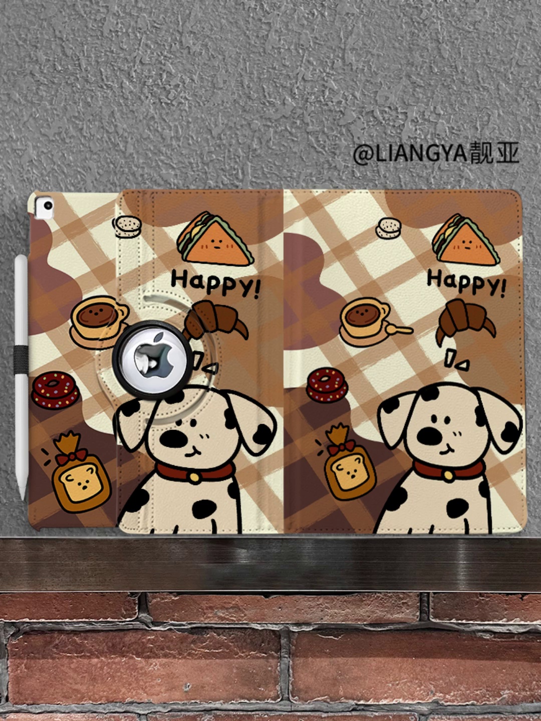 这个成这个买360旋转皮套��还送钢化膜。苹果整个部家桶用户听好了！