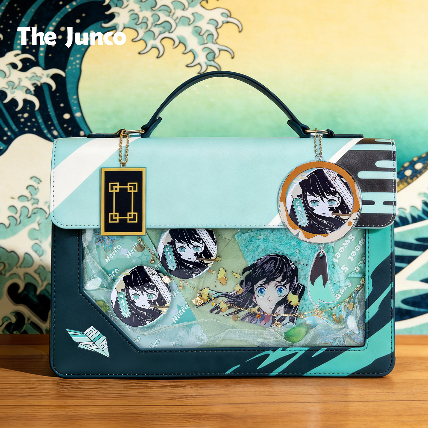 Official Demon Slayer: Kimetsu No Yaiba Tomioka Giyuu Merchandise Gift Small Snack Large Capacity Anime Backpack
