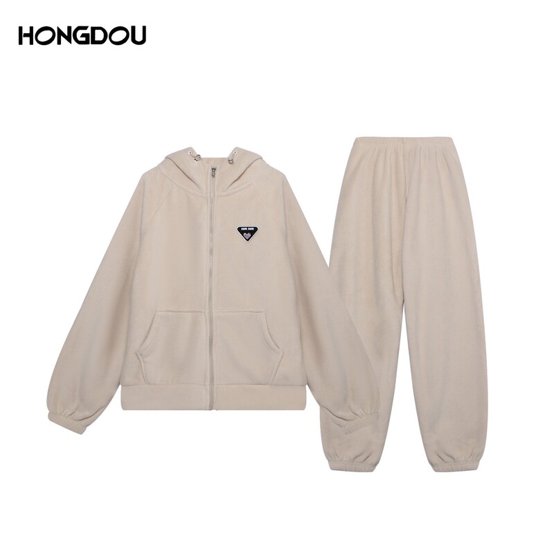 [Exclusive for Daimei Huan Fans] High-End Fleece Hooded Loungewear Pajama Set-H5N6968