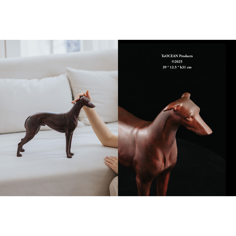 Sea Art Museum·Listening to the Wind Greyhound Decorative Ornaments Vintage Dog Sculpture Art Living Room Study Entrance Light Luxury Sea Art Museum·Listening to the Wind Greyhound Decorative Ornaments Vintage Dog Sculpture Art Living Room Study Entrance Light Luxury