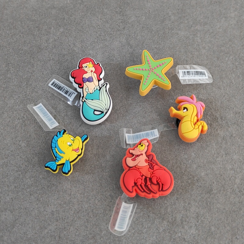 Crocs Shoe Charms Accessories Compatible with Crocs Shoe Buckles, Personalized Shoe Decorations Starfish Mermaid Jibbitz