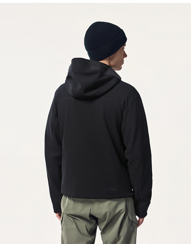 Cappotto caldo e traspirante Kolumb Gulun Step Double Effect Waffle, morbido e delicato sulla pelle, con cappuccio, per uomo_voghion.com