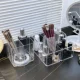 Transparent Cosmetics Storage Box Desktop Storage Box Cosmetics Display Rack Rotating Makeup Storage Box Stationery Storage