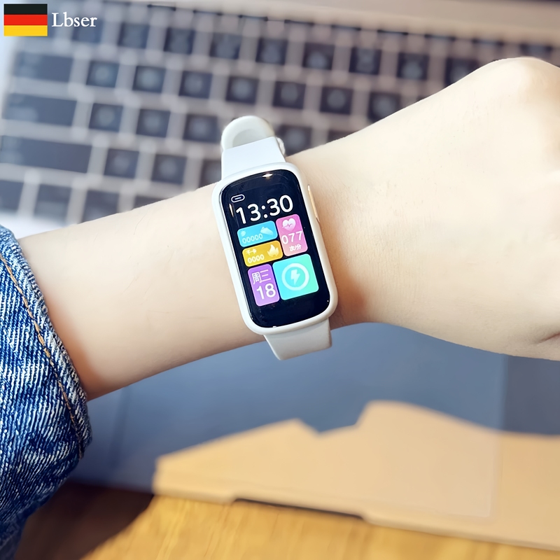 German New Smart Sports Bracelet Watch for Women and Men, Heart Rate Monitor, Vibrating Alarm Clock, Bluetooth for Middle and High School Students German New Smart Sports Bracelet Watch for Women and Men, Heart Rate Monitor, Vibrating Alarm Clock, Bluetooth for Middle and High School Students